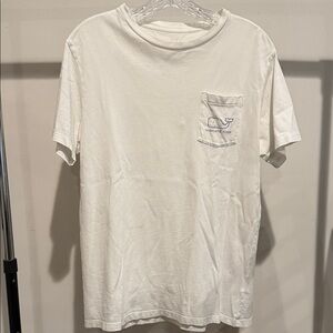 Vineyard Vines Boy’s Classic White Pocket Tee